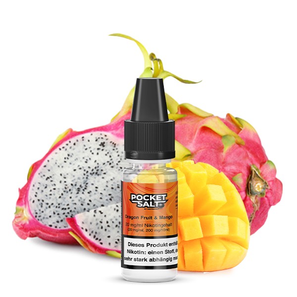 Pocket Salt Nikotinsalz Liquid - Dragonfruit &amp; Mango 10ml 20mg/ml