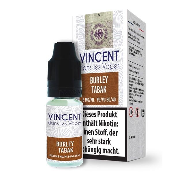 Vincent Liquid - Burley Tabak 10ml
