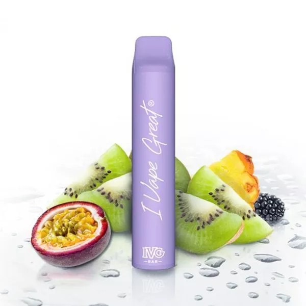 IVG Bar Plus + 800 - Kiwi Passion Fruit Guava - 20mg/ml Nikotinsalz - Einweg E-Zigarette
