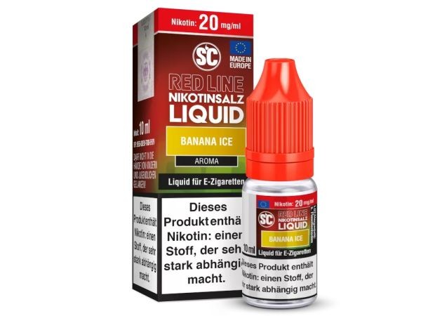 SC Red Line Nikotinsalz Liquid - Banana Ice 10ml