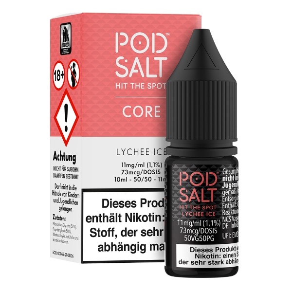 Pod Salt Core Liquid - Lychee Ice 10ml