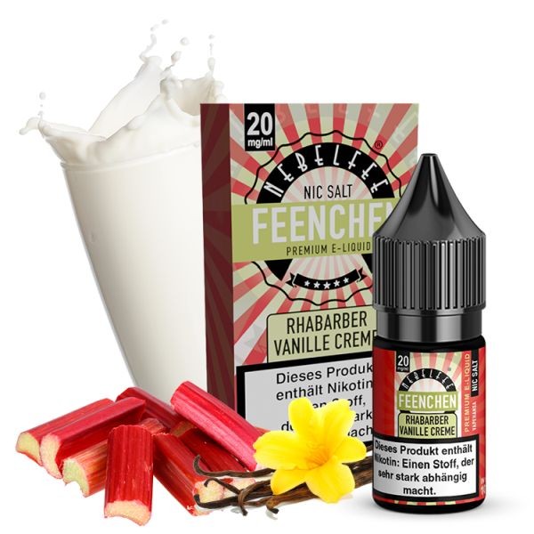 Nebelfee Nikotinsalz Liquid - Rhabarber Vanillecreme Feenchen 10ml