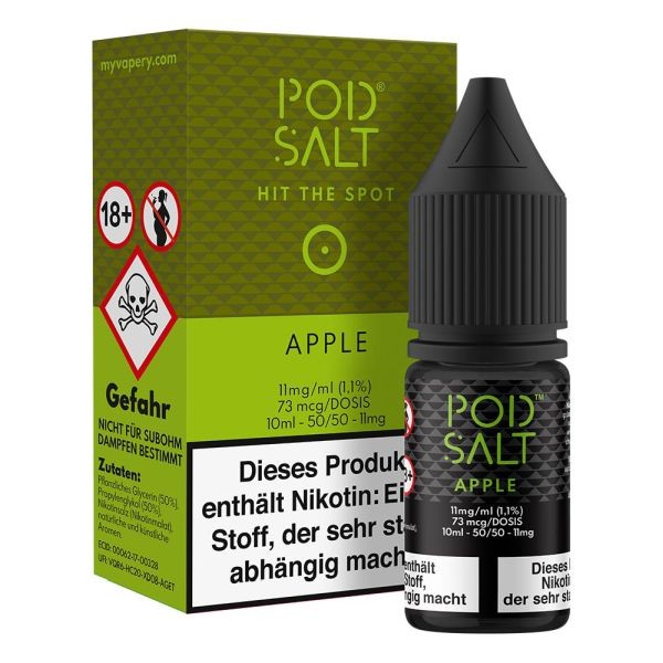 Pod Salt Nikotinsalz Liquid - Apple 10ml