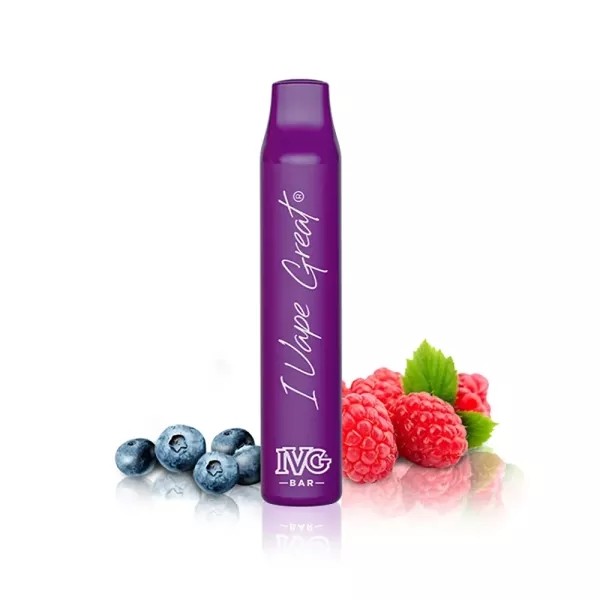 IVG Bar Plus + 800 - Blueberry Sour Raspberry 20mg/ml Nikotinsalz - Einweg E-Zigarette