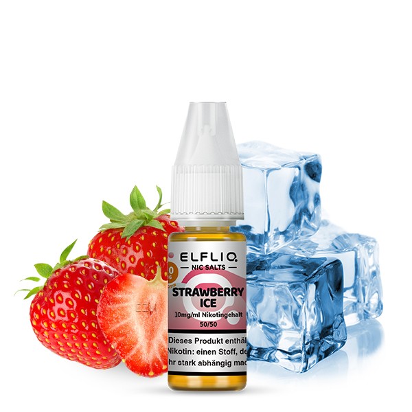 Elfbar Elfliq Nikotinsalz Liquid - Strawberry Ice 10ml
