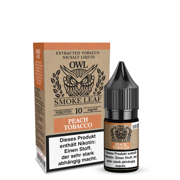 OWL Smoke Leaf Nikotinsalz Liquid - Peach Tobacco 10ml