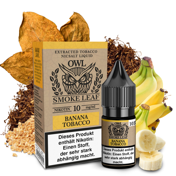 OWL Smoke Leaf Nikotinsalz Liquid - Banana Tobacco 10ml