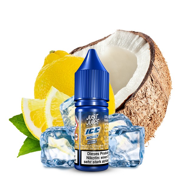 Just Juice Nikotinsalz Liquid - Citron &amp; Coconut Ice 10ml