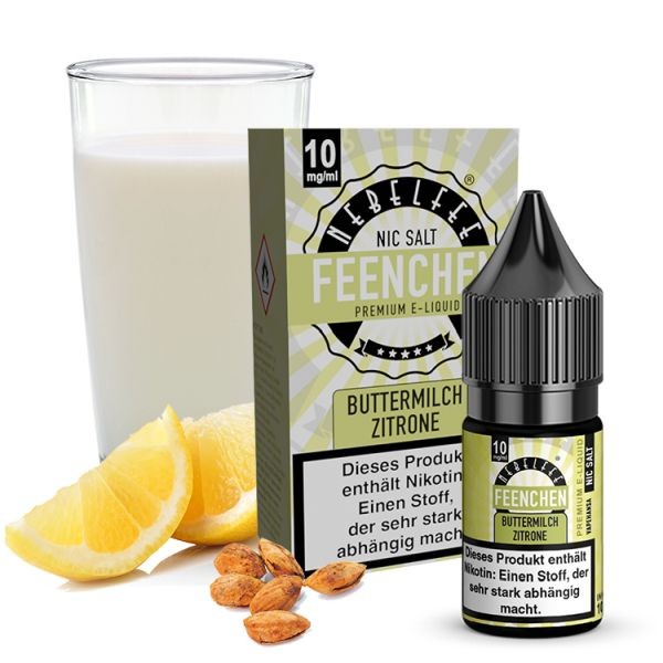 Nebelfee Nikotinsalz Liquid - Buttermilch Zitrone 10ml