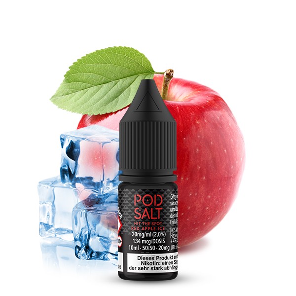 Pod Salt Liquid - Red Apple Ice 10ml