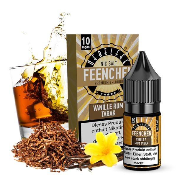 Nebelfee Nikotinsalz Liquid - Vanille Rum Tabak Feenchen 10ml