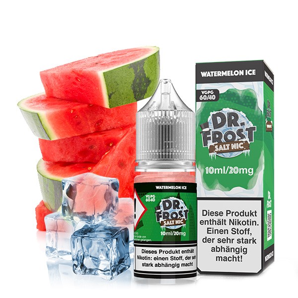 Dr. Frost Nic Salt Liquid - Watermelon Ice 10 ml 20mg/ml