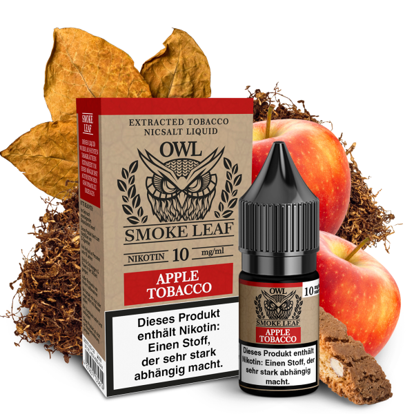 OWL Smoke Leaf Nikotinsalz Liquid - Apple Tobacco 10ml