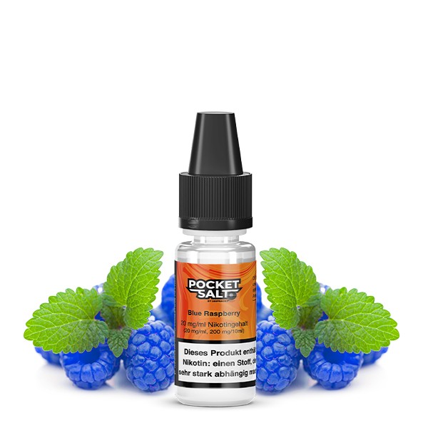 Pocket Salt Nikotinsalz Liquid - Blue Raspberry 10ml 20mg/ml