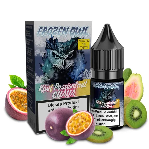Frozen OWL Nikotinsalz Liquid - Kiwi Passionfruit Guava 10ml