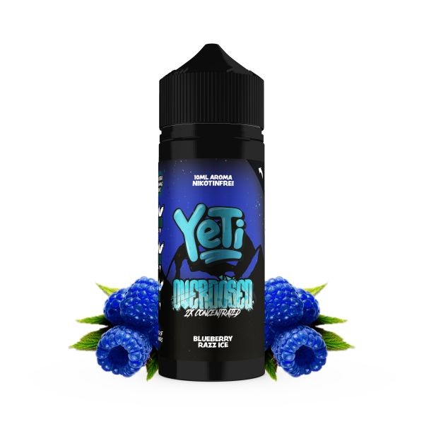 Yeti Overdosed Aroma - Blueberry Razz Ice 10ml