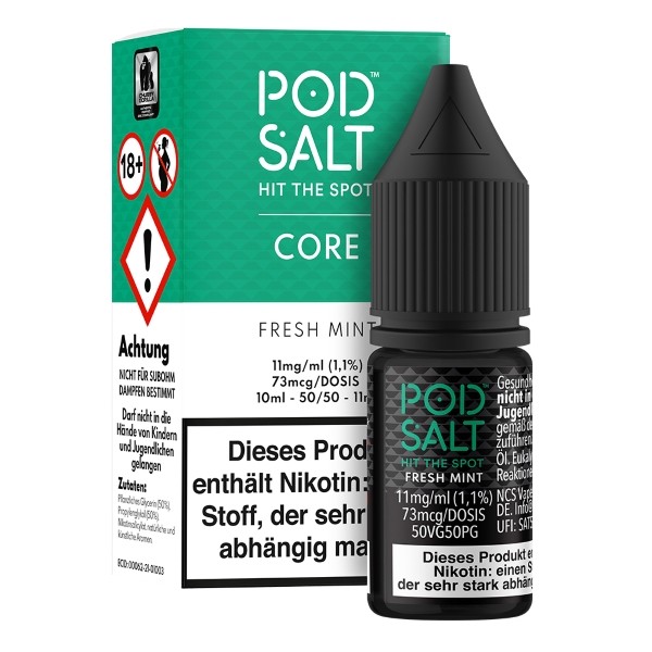 Pod Salt Core Liquid - Fresh Mint 10ml