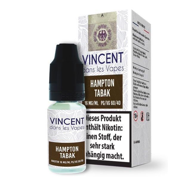 Vincent Liquid - Hampton Tabak 10ml